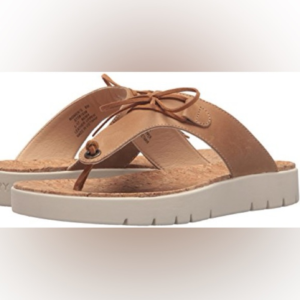 Sperry Sunkiss Cara Leather thong sandals NEW size 9
